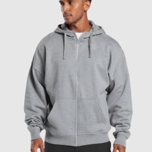 Essential Oversized Zip Up Hoodie
